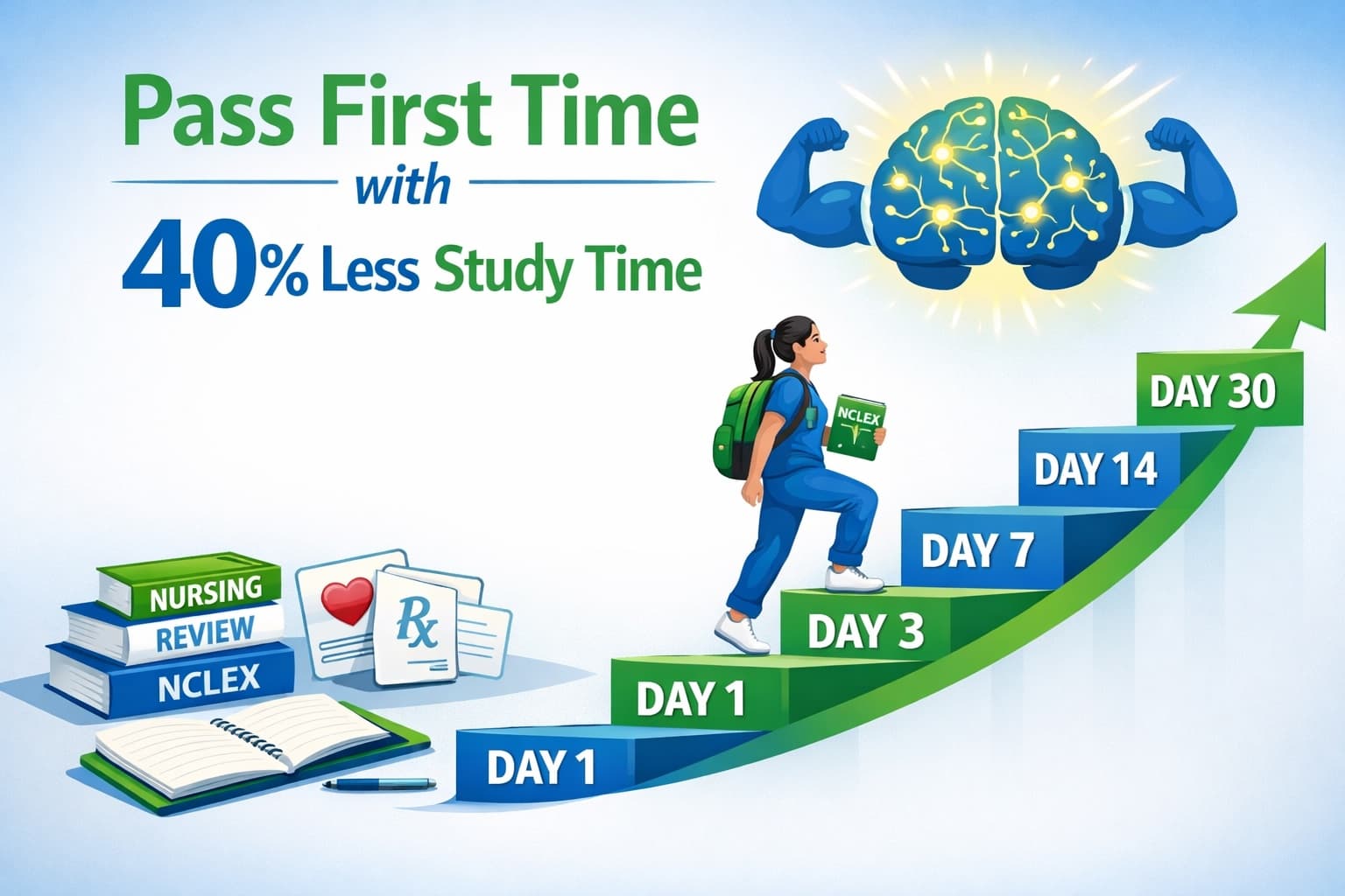 Spaced Repetition for NCLEX: Pass First Time with 40% Less Study Time